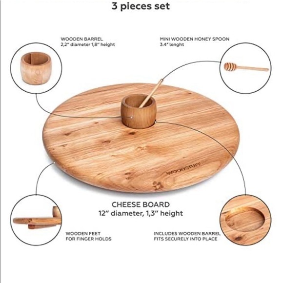 Woodstuff Premium Cheese Board - Picture 3 of 8